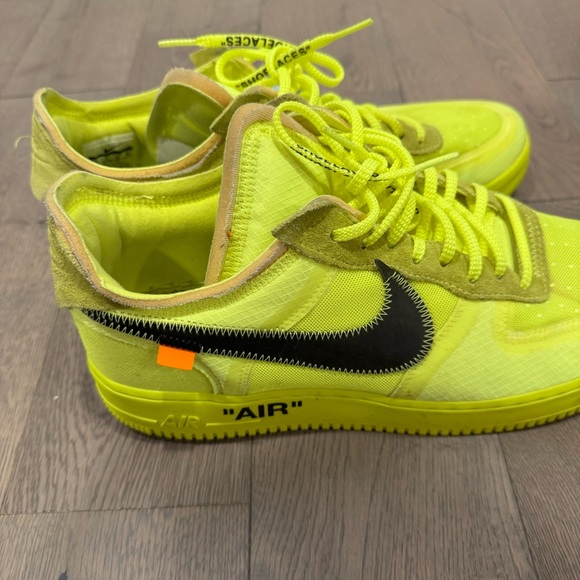Nike OFF-WHITE X AIR FORCE 1 LOW 'VOLT' - Picture 1 of 9